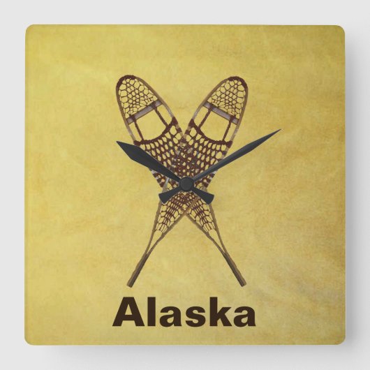 Sneeuwschoenen Vierkante Klok (Voorkant)