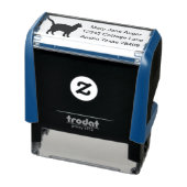 Sneeuwschoenkat gepersonaliseerd zelfinktende stempel (Product)