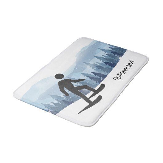 Sneeuwschoenontwerp Badmat (Gekanteld)