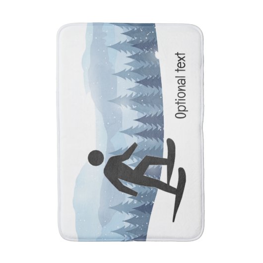 Sneeuwschoenontwerp Badmat (Voorkant Verticaal)