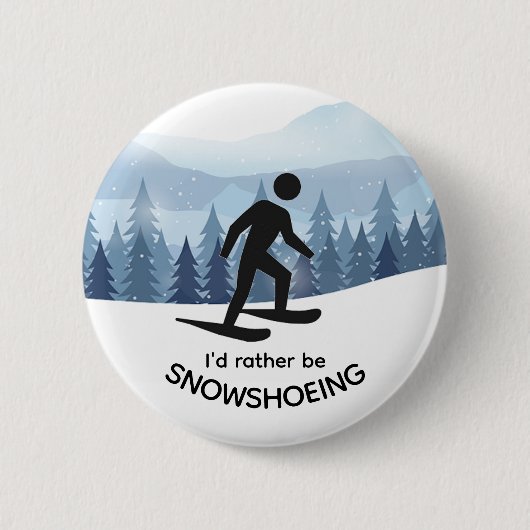 Sneeuwschoenontwerp Button (Voorkant)