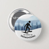Sneeuwschoenontwerp Button (Voorkant /achterkant)