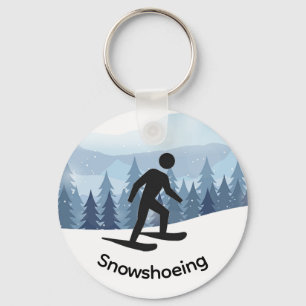 Sneeuwschoenontwerp Sleutelhanger