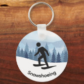 Sneeuwschoenontwerp Sleutelhanger (Achterkant)