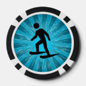 Sneeuwschoenwandelen poker chips (Achterkant)