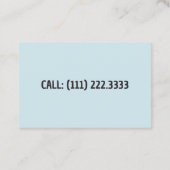 Sneeuwschokken Visitekaartje (Achterkant)