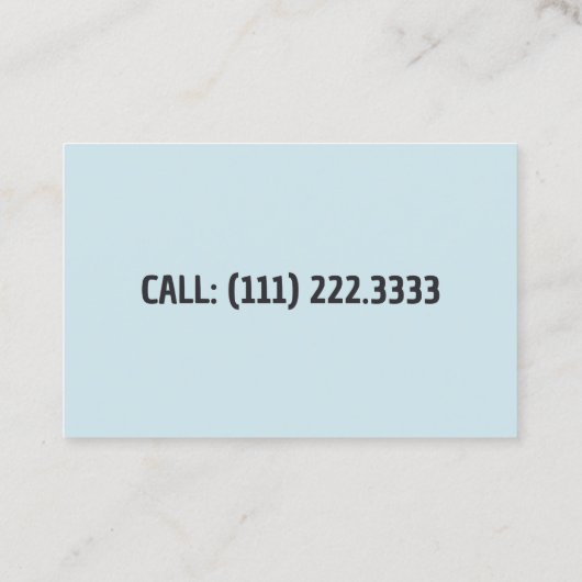 Sneeuwschokken Visitekaartje (Achterkant)