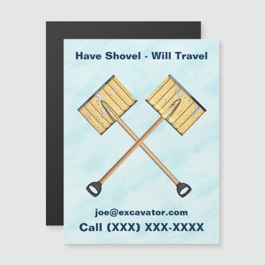 Sneeuwschokkende bedrijven (Voorkant / Achterkant)