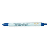 Sneeuwschokkende bedrijven blauwe inkt pen (Voorkant)