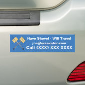 Sneeuwschokkende bedrijven bumpersticker (Op auto)