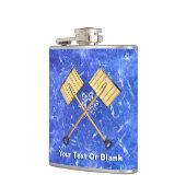 Sneeuwschokkende bedrijven heupfles (Links)