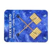 Sneeuwschokkende bedrijven magneet (Horizontaal)