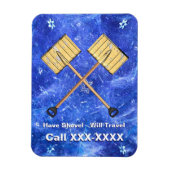 Sneeuwschokkende bedrijven magneet (Verticaal)