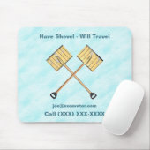 Sneeuwschokkende bedrijven muismat (Met muis)