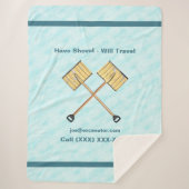 Sneeuwschokkende bedrijven sherpa deken (Voorkant)