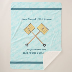 Sneeuwschokkende bedrijven sherpa deken