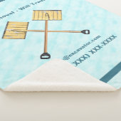 Sneeuwschokkende bedrijven sherpa deken (3/4)