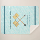 Sneeuwschokkende bedrijven sherpa deken (Voorkant (horizontaal))