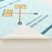 Sneeuwschokkende bedrijven sherpa deken (3/4)