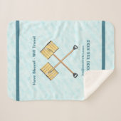 Sneeuwschokkende bedrijven sherpa deken (Voorkant (horizontaal))