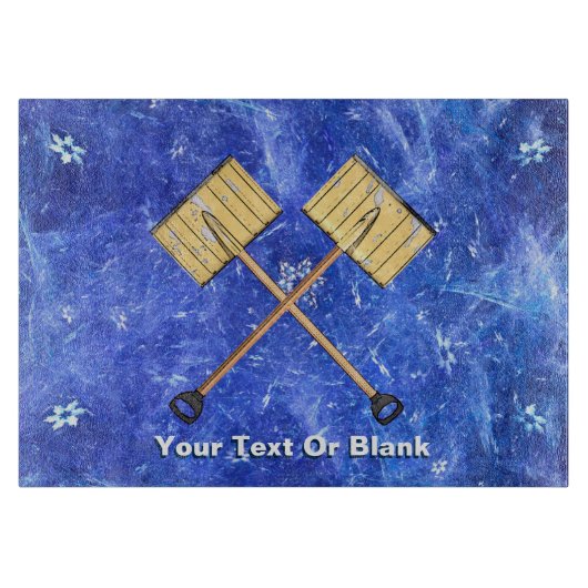 Sneeuwschokkende bedrijven snijplank (Voorkant)