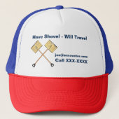 Sneeuwschokkende bedrijven trucker pet (Voorkant)