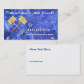 Sneeuwschokkende bedrijven visitekaartje (Voorkant / Achterkant)