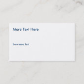 Sneeuwschokkende bedrijven visitekaartje (Achterkant)