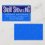 Sneeuwschokkende sneeuw met vallende Visitekaartje (Voorkant / Achterkant)