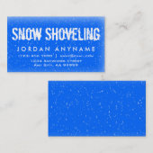 Sneeuwschokkende vallende sneeuw Visitekaartje (Voorkant / Achterkant)