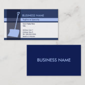 Sneeuwschop elegantie visitekaartje (Voorkant / Achterkant)