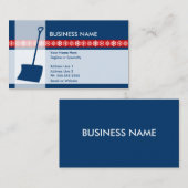 sneeuwschop visitekaartje (Voorkant / Achterkant)