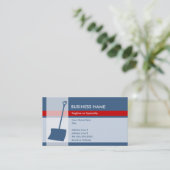 sneeuwschop visitekaartje (Staand voorkant)