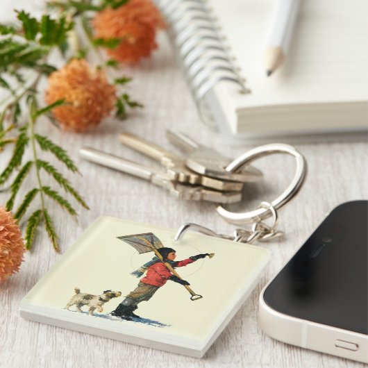 Sneeuwschoper Sleutelhanger (Voorkant Rechts)