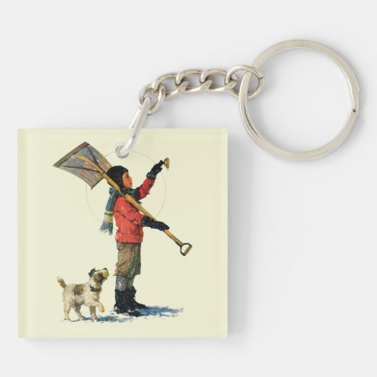 Sneeuwschoper Sleutelhanger (Achterkant)