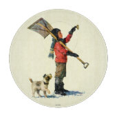 Sneeuwschoper Snijplank (Voorkant)