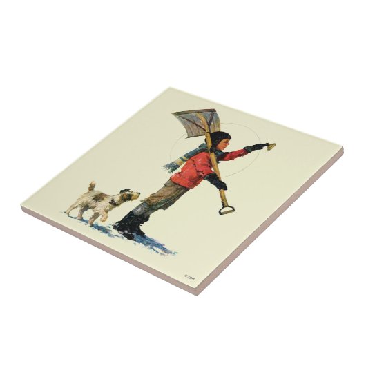 Sneeuwschoper Tegeltje (Zijkant)