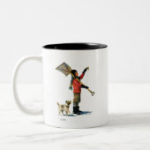 Sneeuwschoper Tweekleurige Koffiemok (Links)