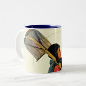 Sneeuwschoper Tweekleurige Koffiemok (Voorkant links)