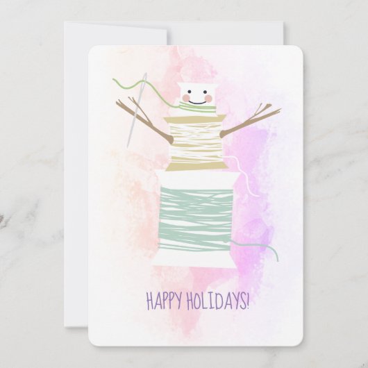 Sneeuwschroefdraad voor kerstmis feestdagenkaart (Voorkant)