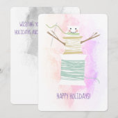 Sneeuwschroefdraad voor kerstmis feestdagenkaart (Voorkant / Achterkant)