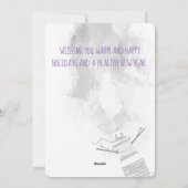 Sneeuwschroefdraad voor kerstmis feestdagenkaart (Achterkant)