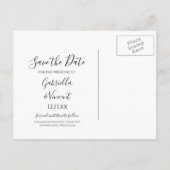 Sneeuwschuur Winter Land Bruiloft Save the Date Aankondigingskaart (Achterkant)