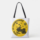 Sneeuwscooter 50 tote bag (Achterkant)