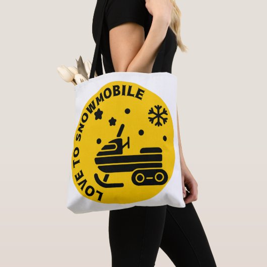 Sneeuwscooter 50 tote bag (Dichtbij)