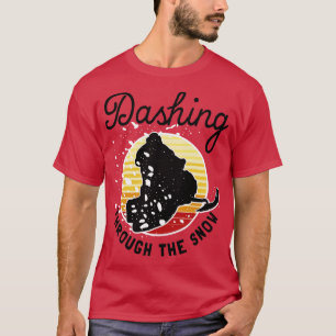 Sneeuwscooter Dashing Door De Sneeuw 1 T-shirt