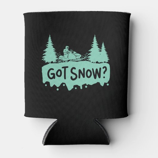 Sneeuwscooter - Got Snow Funny Snowmobiling Blikjeskoeler (Voorkant)