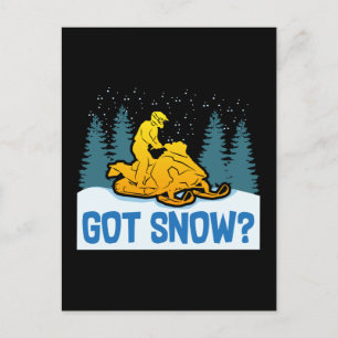 Sneeuwscooter - Got Snow Funny Snowmobiling Briefkaart