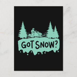 Sneeuwscooter - Got Snow Funny Snowmobiling Briefkaart