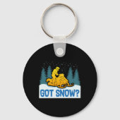 Sneeuwscooter - Got Snow Funny Snowmobiling Sleutelhanger (Voorkant)
